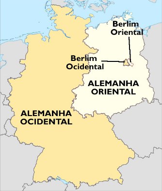 Divisão da Alemanha após o término da Segunda Guerra Mundial