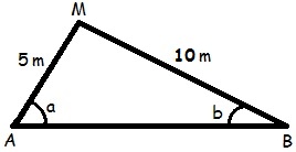 Figura do triângulo citado na questão 6